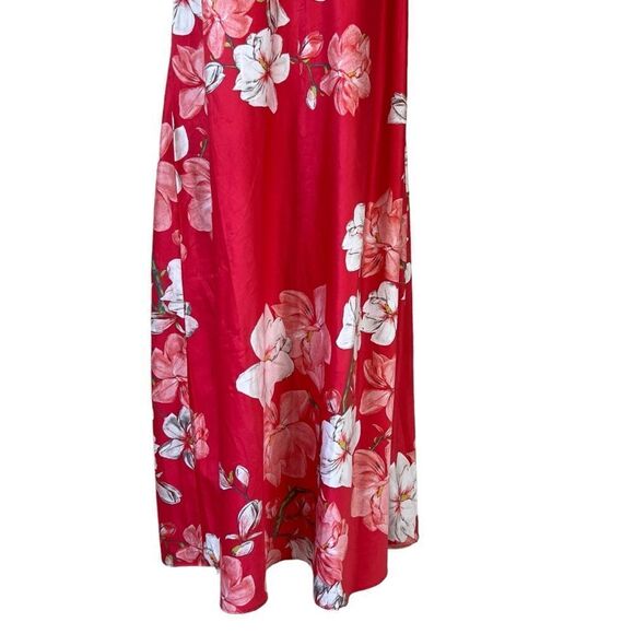 Natori Magnolia Floral Print Satin Chemise Gown - Picture 4 of 8